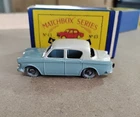Vintage Matchbox Die-Cast Moko Lesney Hillman Minx No 43 -Light Blue White Roof