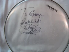 Seether Drummer John Humphrey Signed 17" Drumhead
