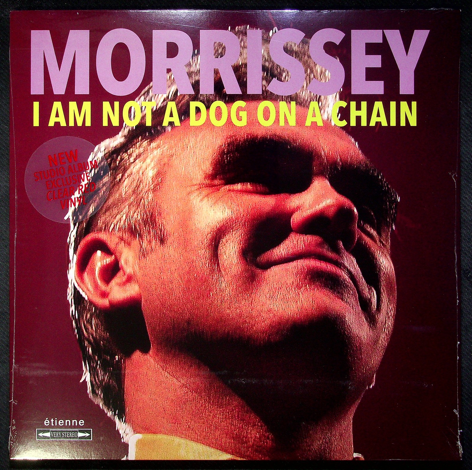Morrissey I Am Not A Dog On A Chain Lp Clear Red Vinyl Sealed