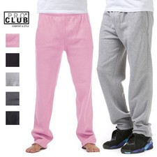 PROCLUB MENS COMFORT FLEECE PANTS PRO CLUB CASUAL 2 POCKETS SWEATPANTS S-5XL 