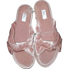 Women's Stars Above velvet Knotted Slide Slippers Size S 5/6