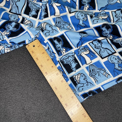 Vintage Y2K Platinum Fubu Fat Albert All Over Print Blue Check Swim Shorts L - Imagen 17 de 18