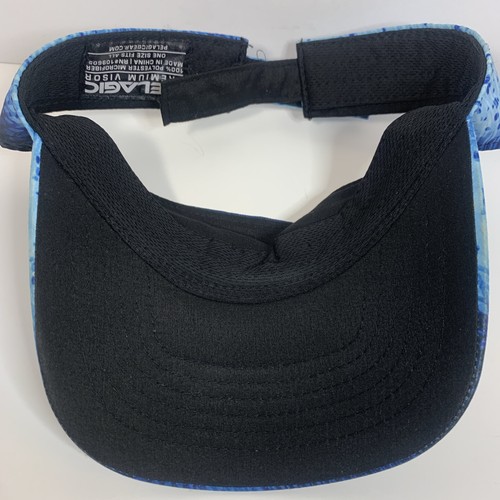 Pelagic Premium Visor Blue One Size Fits Most Adjust Strap Embroidery Logo - Picture 5 of 7