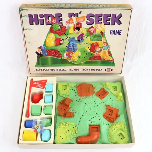 Vintage 1967 Ideal HIDE N SEEK Board Game - 100% Complete