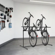 5-Slot Bike Stand Adjustable Height Parking Rack Stand Storage Holder for Bikes