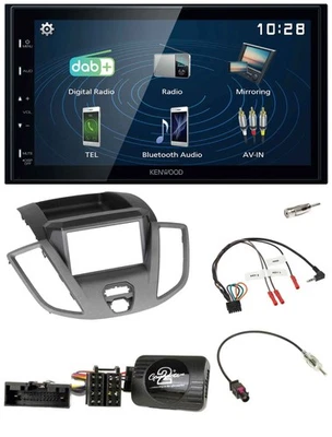 Kenwood 2DIN Bluetooth Lenkrad USB DAB Autoradio für Ford Transit V363 2014-2018 - Bild 1 von 4