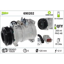 Kompressor Klimaanlage VALEO 690202 für Chrysler Jeep Voyager IV Cherokee