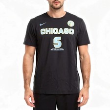 Nike Chicago Sky Angel Reese 5 Explorer Edition Mens Small Black T-Shirt NEW