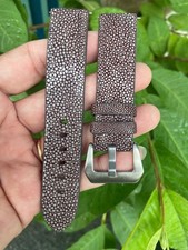 Brown Stingray Leather Watch Strap Band 16 17 18 19mm 20mm 21mm 22mm 24mm 26mm