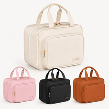 Travel Makeup Bag with Hook Hanging Toiletry ...