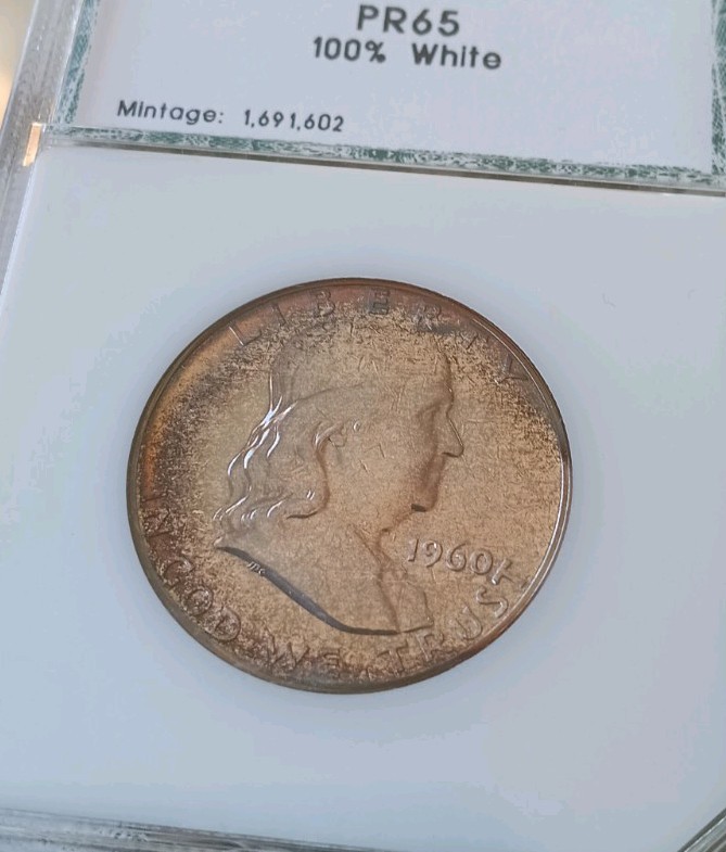 1960- Franklin Half, Silver Proof-65