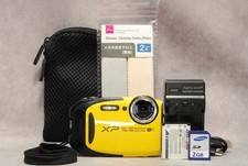 FUJIFILM FinePix XP80 Yellow Compact Digital Camera Tested Working Japan