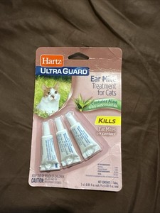 Hartz Ultra Guard Treatment for Cats Contains Aloe 3 Tubes