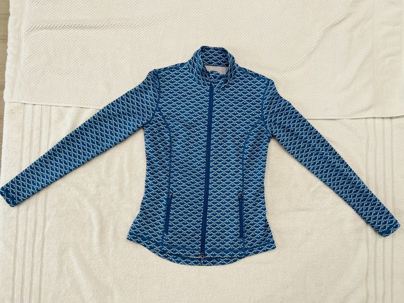 J McLaughlin Patterned Billie Full Zip Jacket Str… - image 2