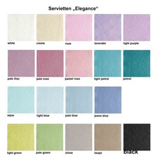 15 Servietten Elegance geprägt 40x40cm hochw...