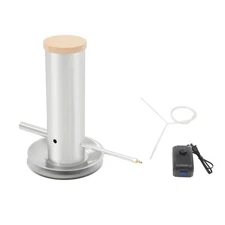 Electric Cold Smoke Generator w/Lid & Air Pump, Stainless Steel Cold Smoke Maker