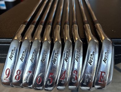Ben Hogan Apex Plus Forged irons 3-9 + E/F Apex 4 Stiff Steel Standard Length