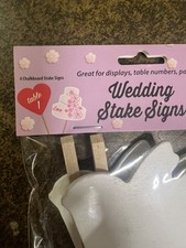 WEDDING STAKE SIGNS - LOT OF 30 packs