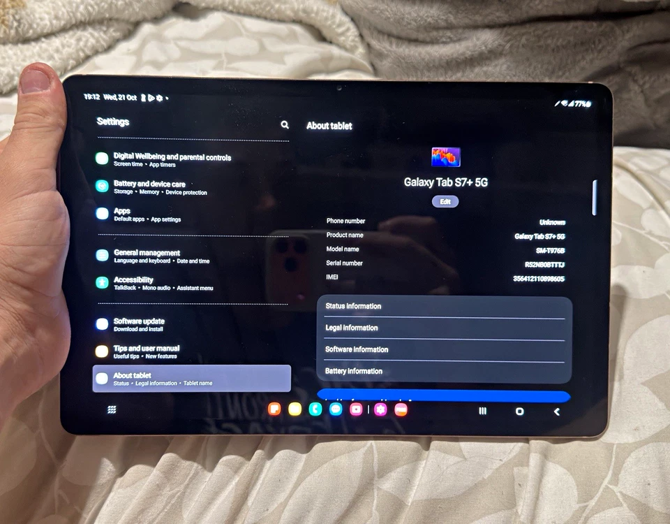 Samsung Galaxy Tab S7+ · 128GB · Cellular, photo 1 of 3