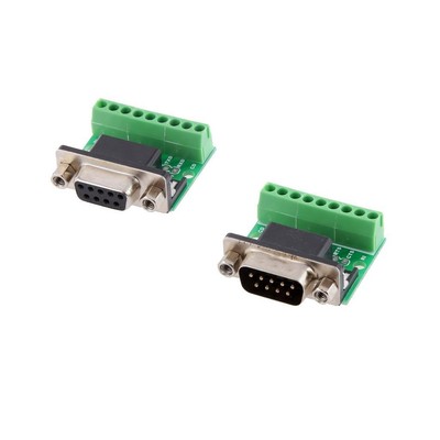 9Pin DB9 SolderlessTerminal Buchse/Stecker RS232 RS485 Adapter Stecker