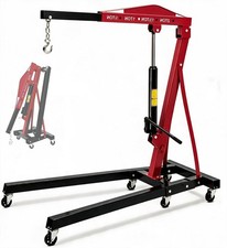 Garvee 2 Ton Folding Engine Hoist Hydraulic Cherry Picker Shop Crane Hoist Lift