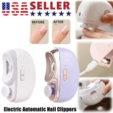 Automatic Electric Nail Clipper Fingernail Clippers Safety Nail Trimmers USA