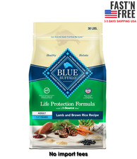 Blue Buffalo Life Protection Formula Adult Dry Dog Food, Lamb  Brown Rice 30 lb