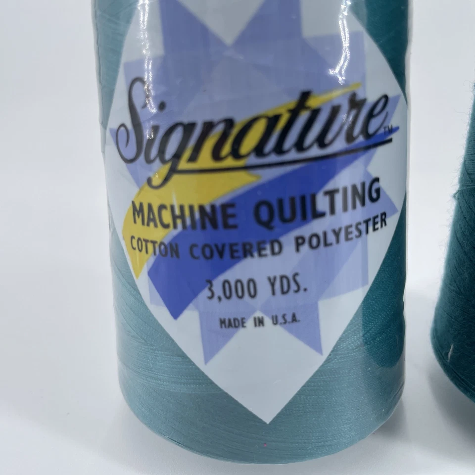 Signature QT Cone Thread 40 wt Tartan Green Cotton Wrapped Poly Machine Quilting - Image 2 of 4