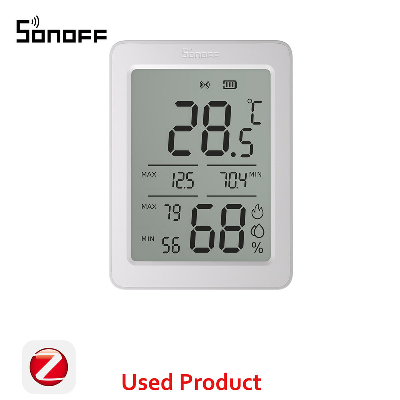 SONOFF Used AirGuard TH LCD Zigbee Temperature And Humidity Sensor