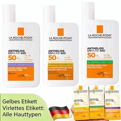 Neu 1/2 X La Roche-Posay Anthelios UV mune 400 Invisible Fluid LSF 50+