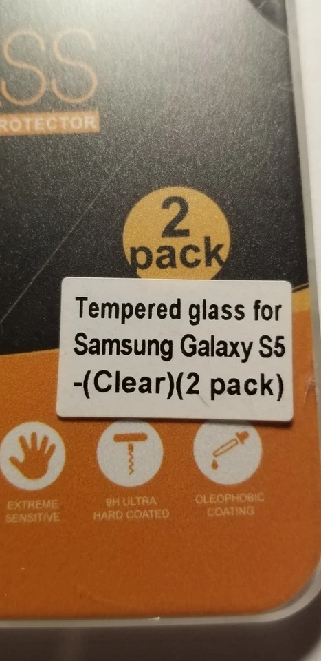 Protector de pantalla de vidrio templado 2X Supershieldz para Samsung Galaxy S5 Foto 3 de 3