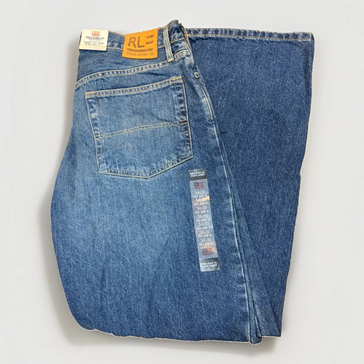 Polo Ralph Lauren Zip Blue Jeans for Men for sale | eBay