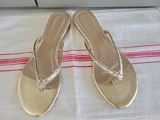 Dream Pairs Gold Rhinestone Sandals
