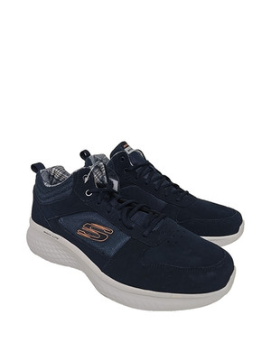 Skechers Men's 232771 Multi Sport Athletic Shoe Navy Orange Size 12M