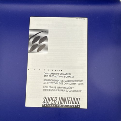 #ad Super Nintendo SNES Consumer Information Precautions Booklet SNS USA CAN 2 $9.87