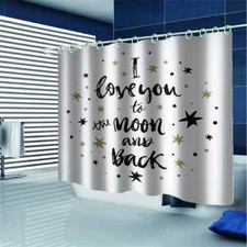 The Expression Of Love 3D Shower Curtain Waterproof Fabric Bathroom Decoration