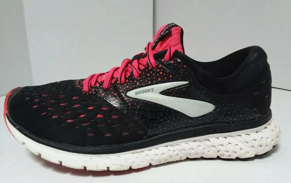 Brooks Glycerin 16 Womens Running Shoes Black Pink White Size 7
