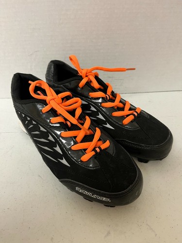 BOY'S BASEBALL CLEATS, RAWLINGS, BLACK 