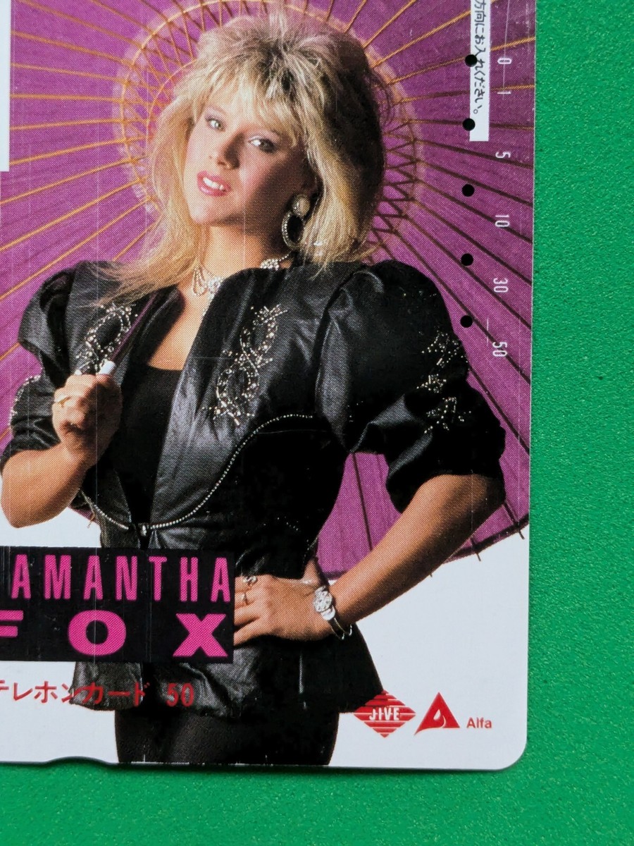 SAMANTHA FOX Japanese Telephone Card JIVE AIFA Rare | eBay