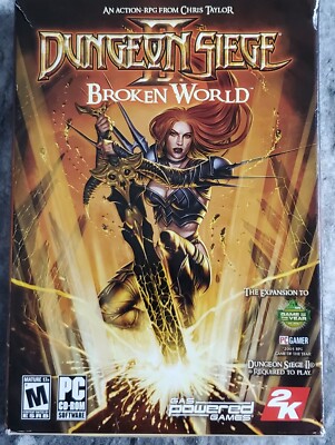 Dungeon Siege 2: Broken World PC CD action RPG expansion pack add-on game