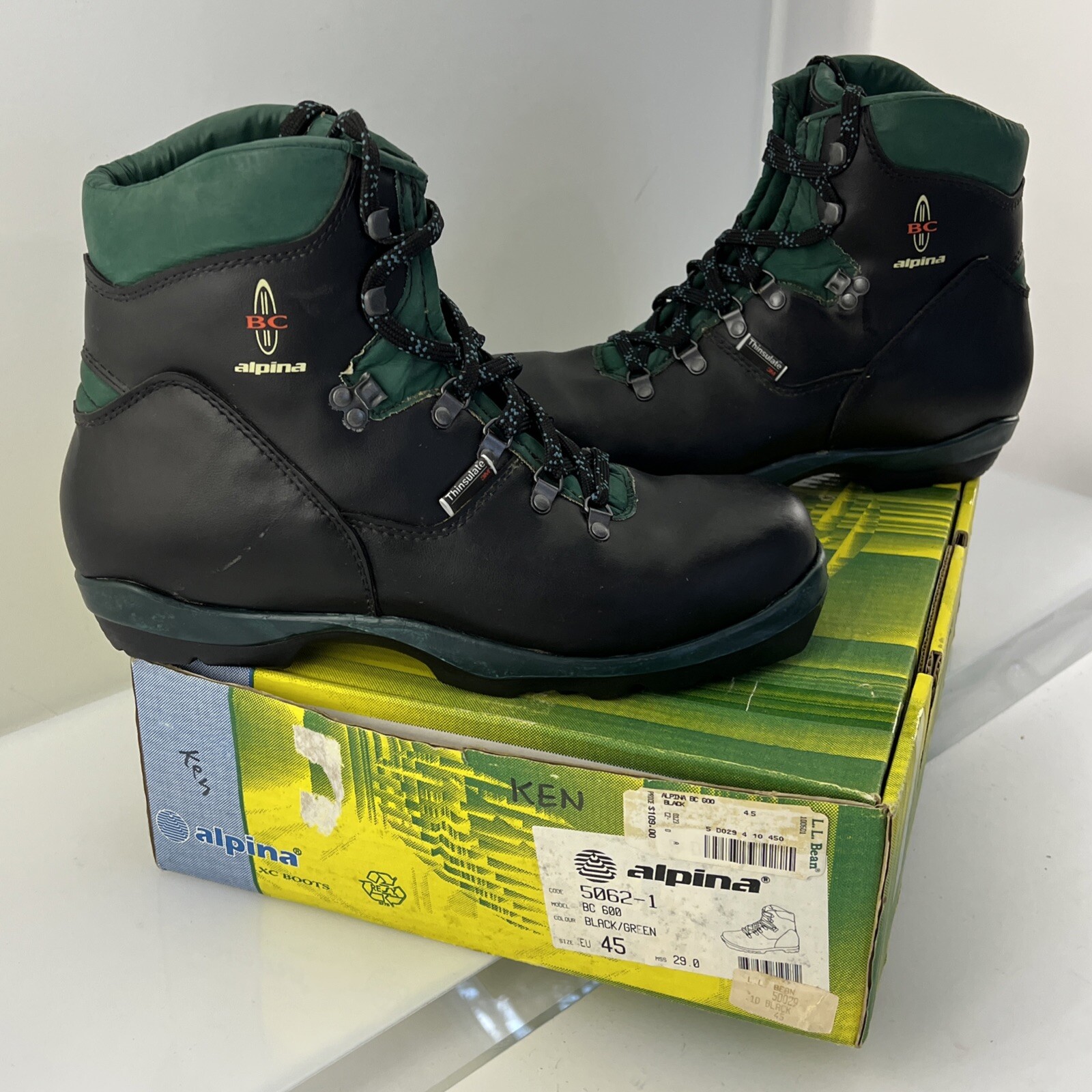 SALOMON Scarponi da sci di fondo Alpina Back Country taglia 45 3M Thinsulate di LL Bean