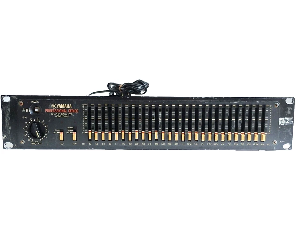 YAMAHA Q1027 Graphic Equalizer Model Q1027 Professional Series For parts only - Image 3 of 4