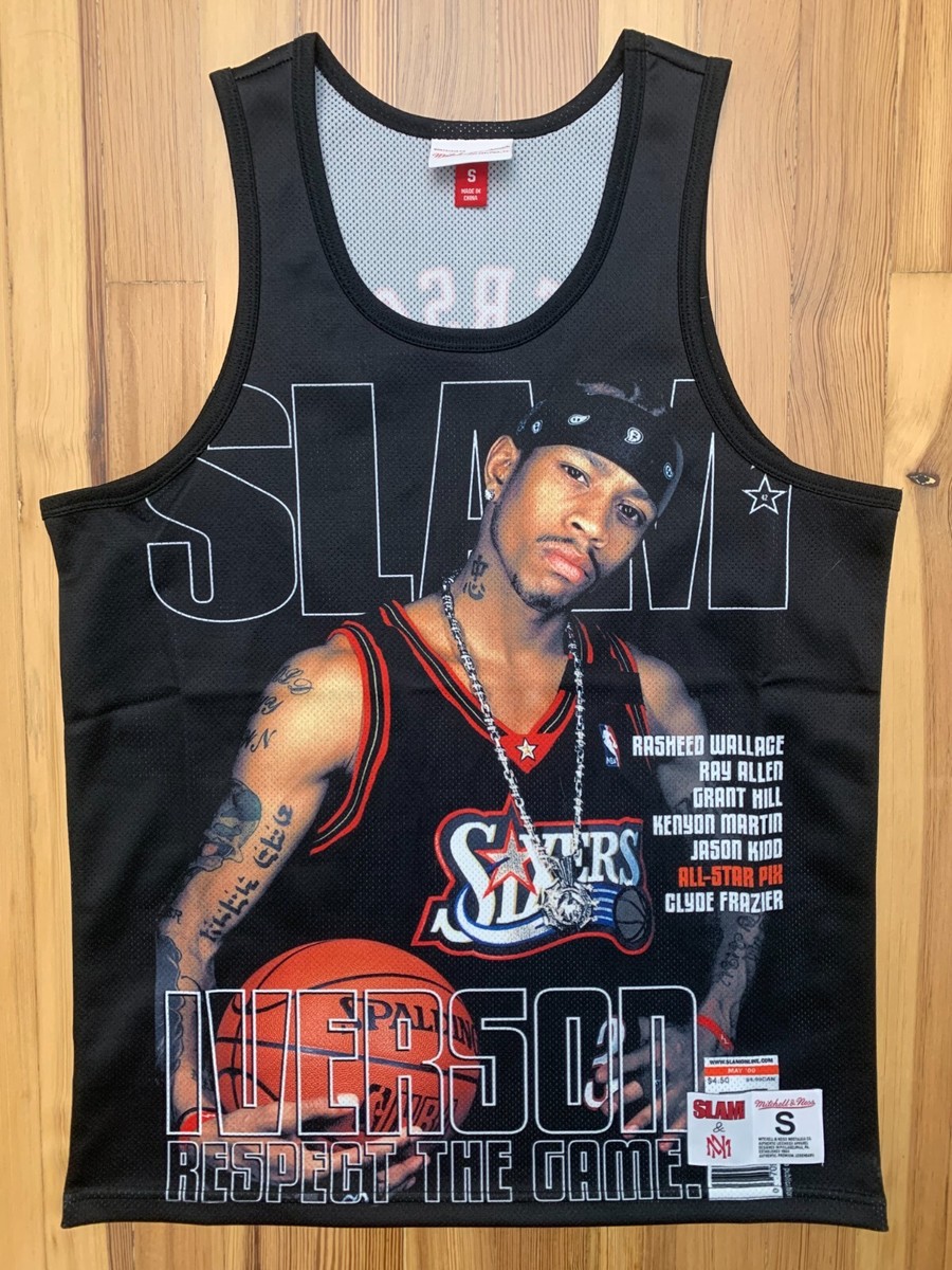 Allen Iverson Men's Small S Mitchell Ness SLAM Cover
