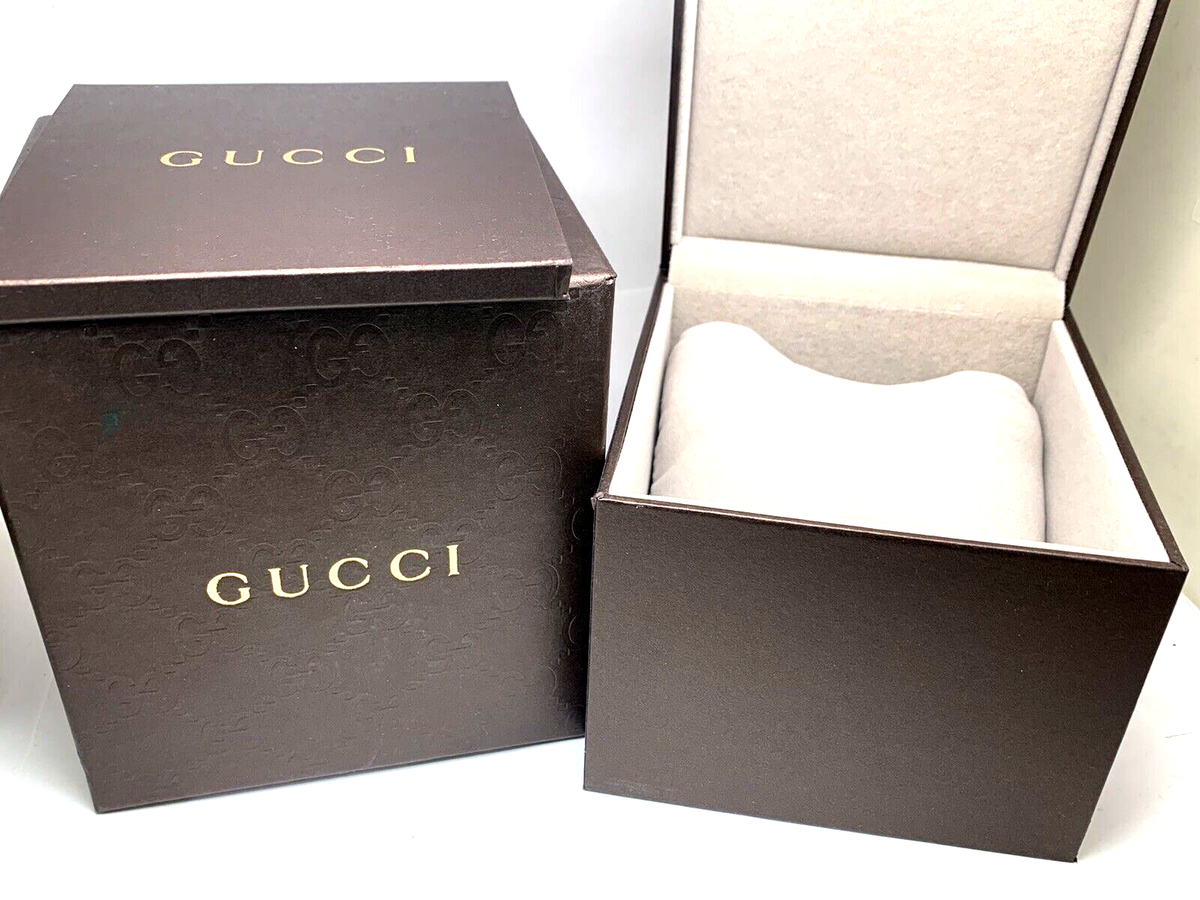 Gucci Watch Box Presentation Brown Cardboard Display Gift 