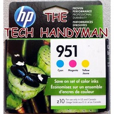 3-PACK HP GENUINE 951 COLOR INK RETAIL BOX for OFFICEJET PRO 8600 8610 8615