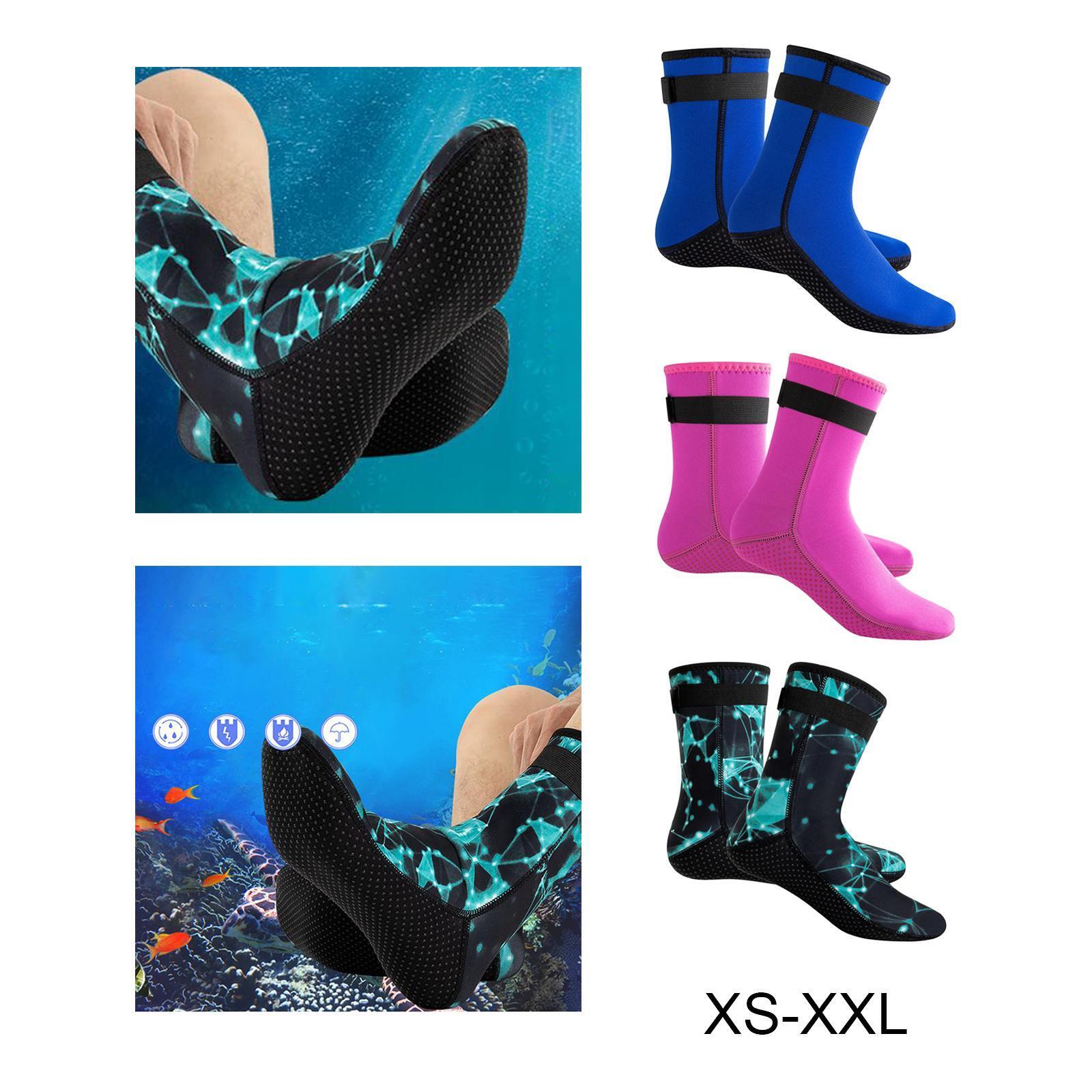 Water Socks 3mm Neoprene Socks Beach Booties Shoes Anti Slip Wetsuit