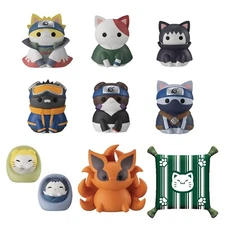 MEGAHOUSE CAT NARUTO SHIPPUDEN ONCE UPON A TIME 5TH 8 PIECE MINI FIGURE SET NEW