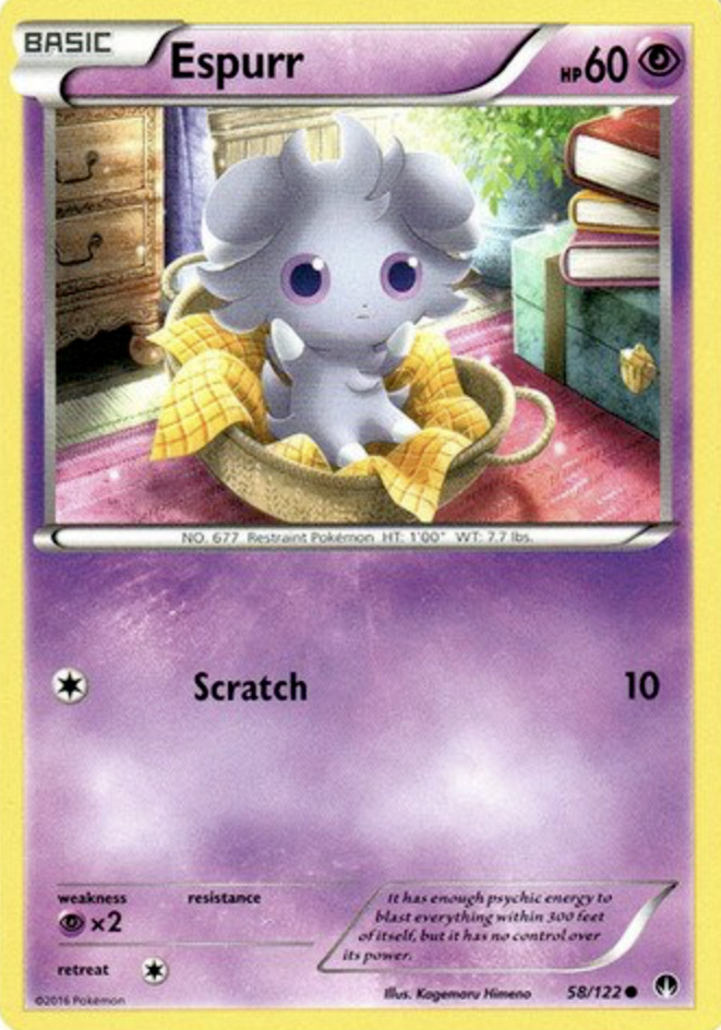 Pokemon Espurr 58/122 Breakpoint (2016)