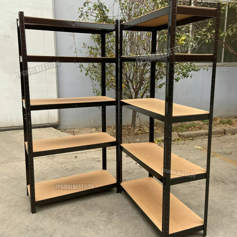 5Tier Storage Rack Utility Storage Shelves Metal Shelving Units Adjustable Cheap