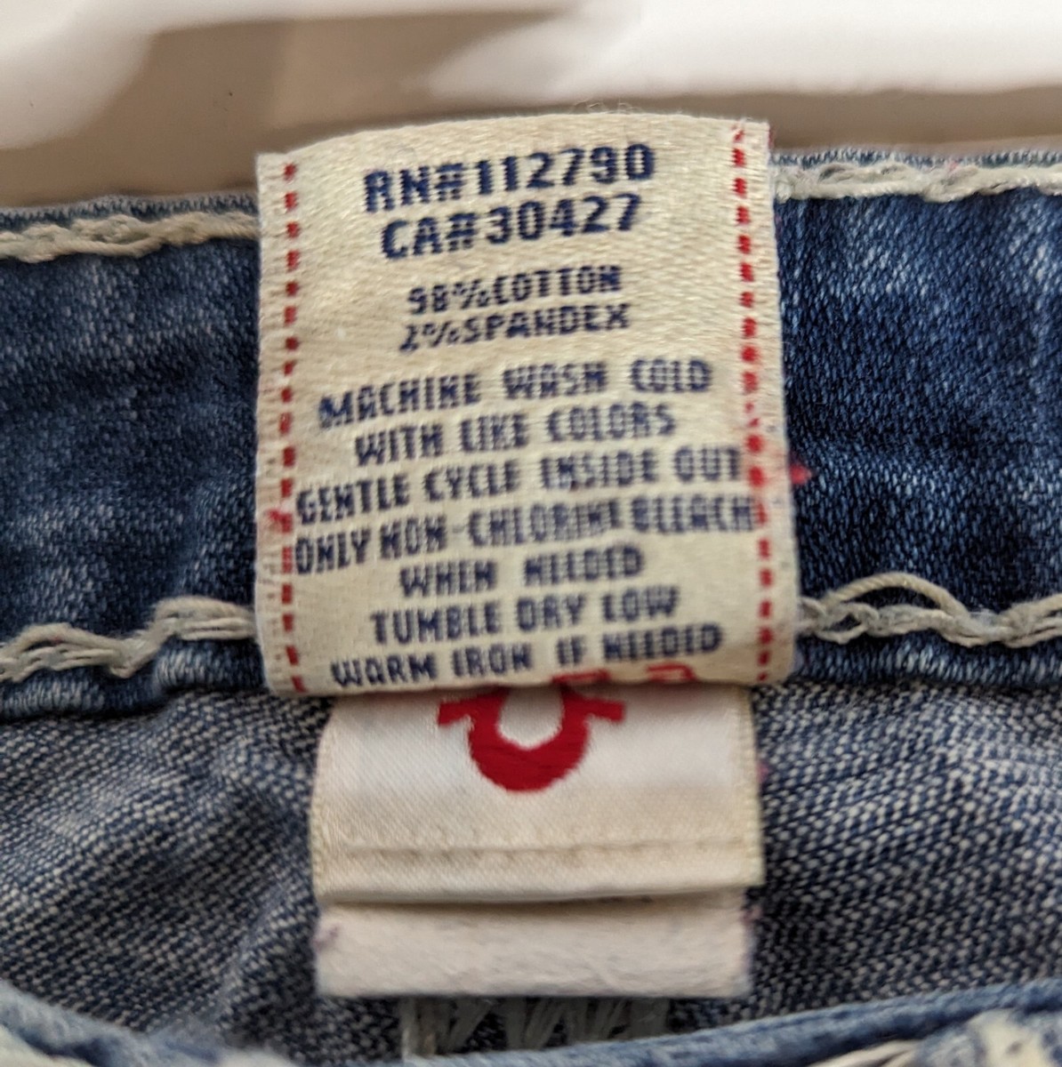 True Religion BILLY SUPER T with Iconic Super T Stich Jeans